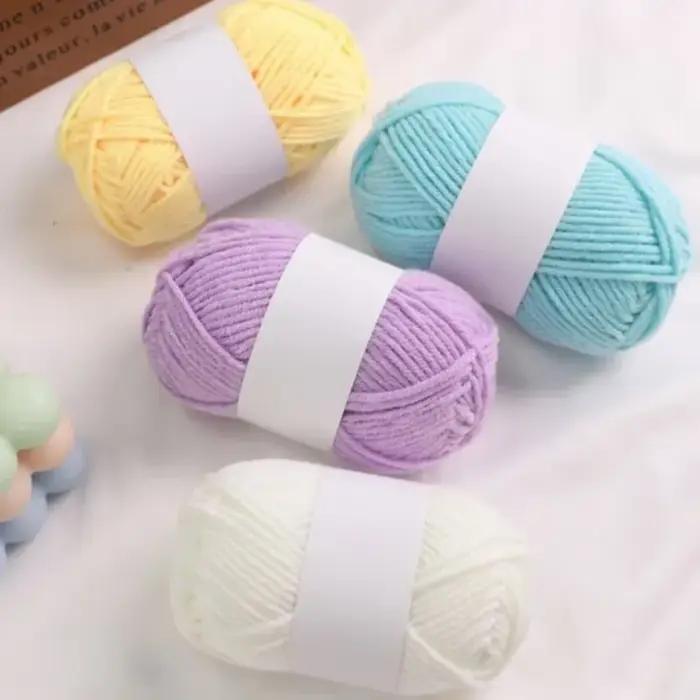 1 pelote de fil de coton laitier de grosseur moyenne, matériau de tricot à la main pour la confection de poupées au crochet et le tricot DIY fait main