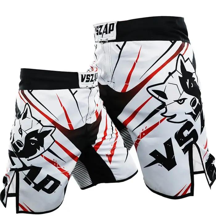Short MMA pour hommes, pantalon de boxe VSZAP, Kickboxing, entraînement, grappin, gymnastique, respi