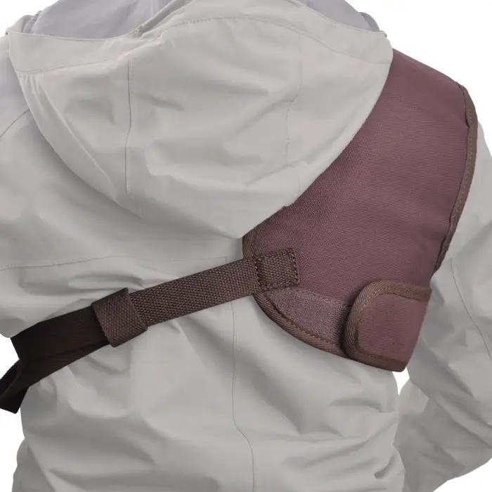 Chemise de protection en cuir véritable avec rembourrage Recoil Beverer pour hommes, cuir suédé et toile cirée, ajustement réglable pour chasseurs et tireurs, idéal pour les sorties de chasse en hiver