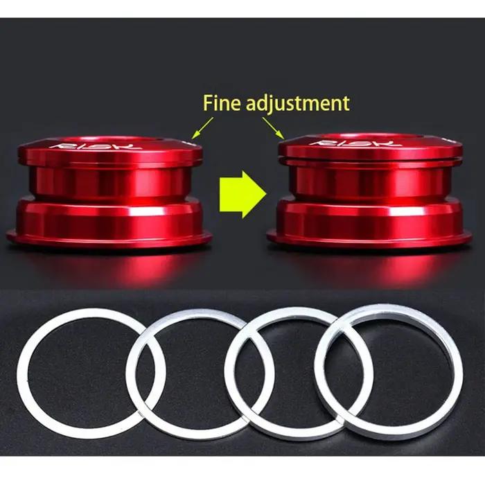 Rondelle en alliage d'aluminium 0.3/1/2/3mm, 6 pièces, entretoise de casque de vélo, rondelle de rég