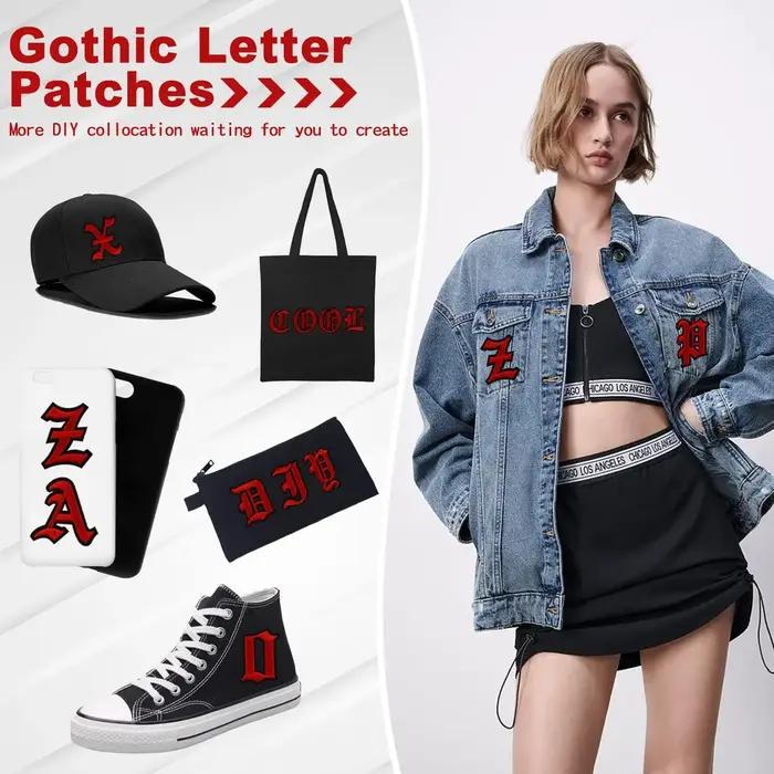 Lettres gothiques pour vêtements