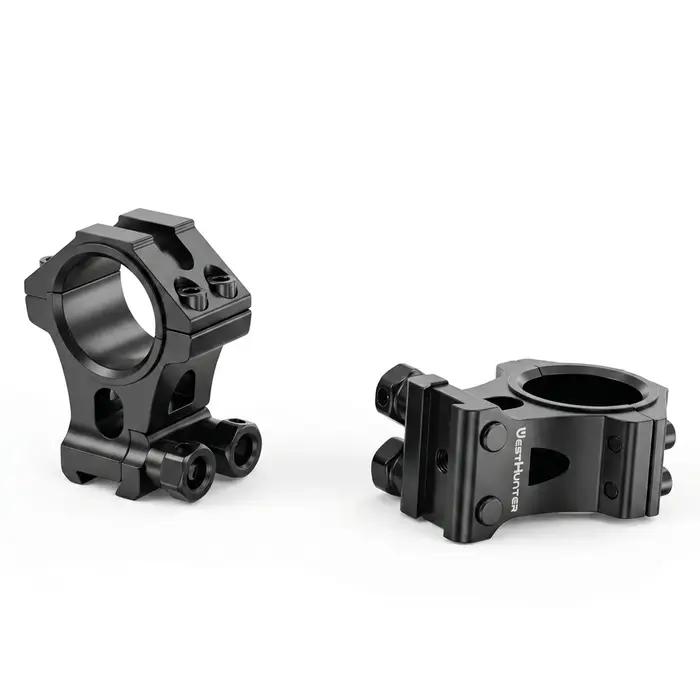 Supports de lunette de visée WESTHUNTER à profil haut, 1'' 30mm, usinés CNC, pour accessoires de chasse