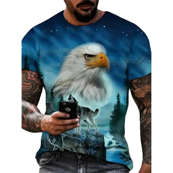 Fierce Eagle T-Shirt homme Animal 3D imprimé