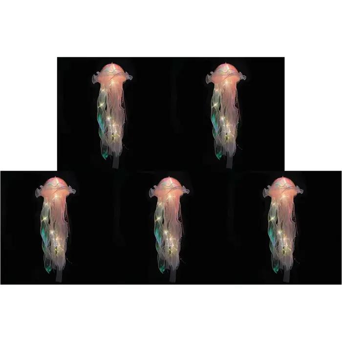 5-1 pièces RGB méduse lampe colorée veilleuse