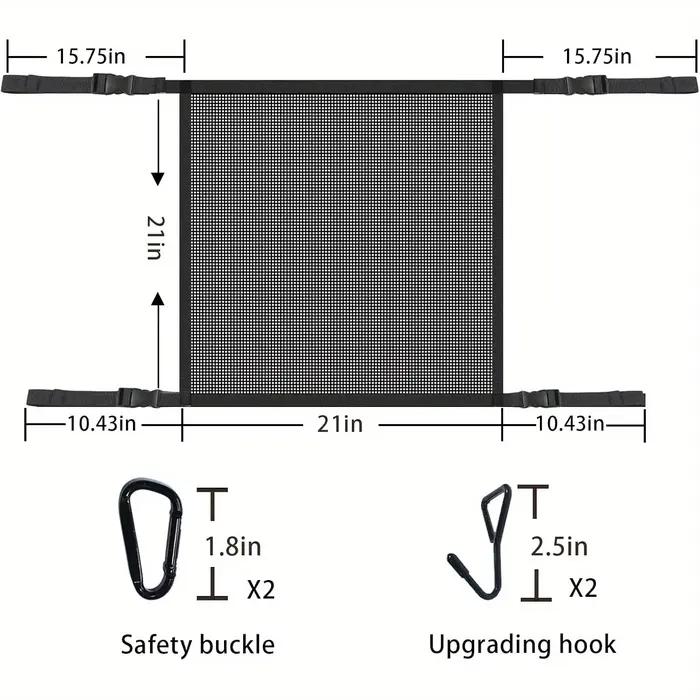 Accessoire de voyage en voiture pour chien filet de barrière ajustable protection sécurité universelle toutes les saisons