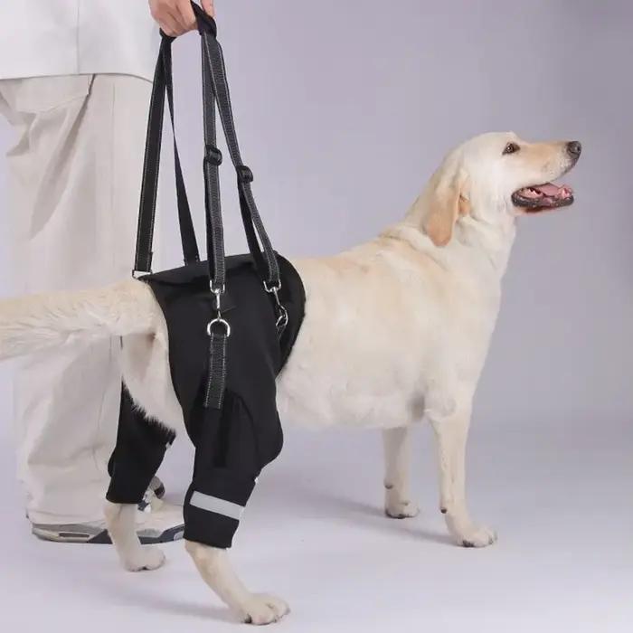 Jambes Support de hanche harnais de levage pour chien poignée robuste noire outil d'aide aux animaux de compagnie bande