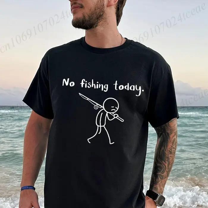 T-shirts imprimés pêcheur pour homme, t-shirt décontracté, t-shirt respirant d'été, vêtements de pêche, t-shirt décontracté pour homme, hauts, cadeaux
