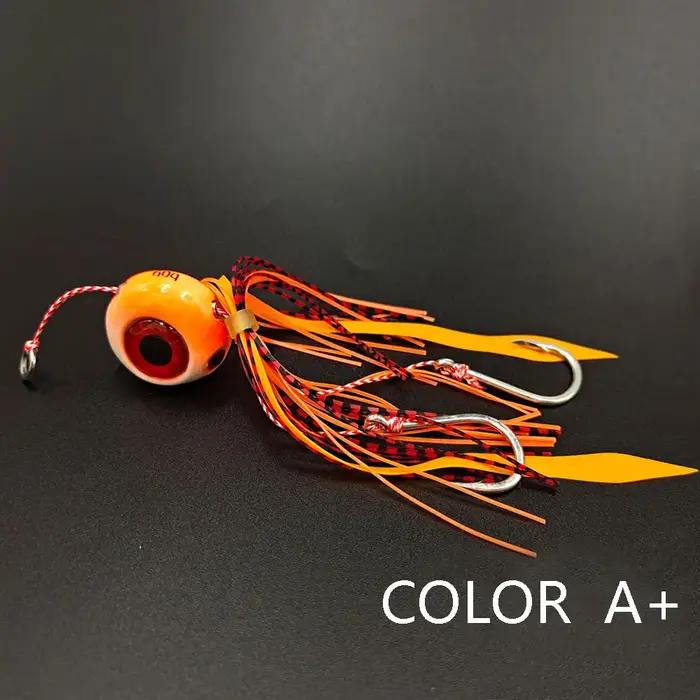60g/80g/100g/métal Tenya Madai Kabura Jig mer profonde tête de gabarit lente avec jupe plomb lurelum
