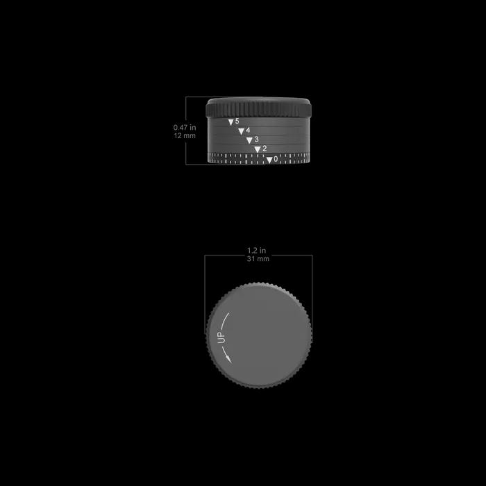 Tourelle balistique de portée de chasse continentale, optique vectorielle, compensation pour la chute de balles, auto-assemblée et installation simple