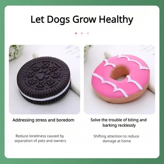 Jouet en latex anti-morsure pour animaux de compagnie, jouets d'entraînement interactifs, livres de meulage des dents, simulation de gâteau, chien ChFuk, fournitures pour animaux de compagnie