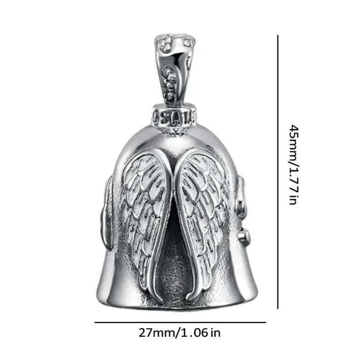 Cloche d'équitation ange gardien motard