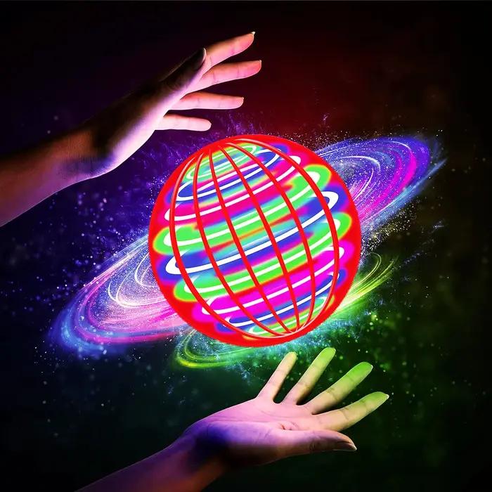 Balle volante, balle tournante automatique, lumières LED éblouissantes, magie flottante, ventilateur, machine volante UFO, jouet cadeau, jeu, ballon de sport