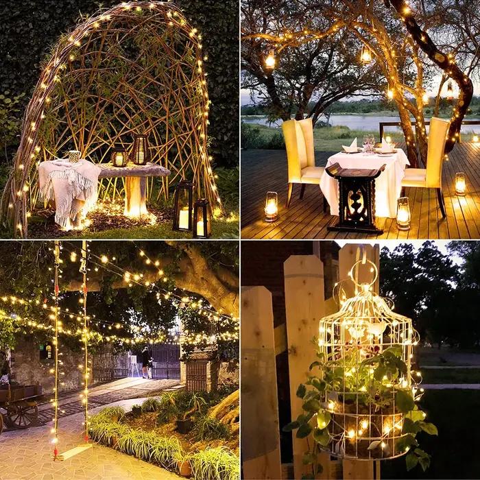 7 M/12 M/22 M/32 M LED chaîne solaire fée lumières chemin extérieur guirlandes lampe Patio étanche n
