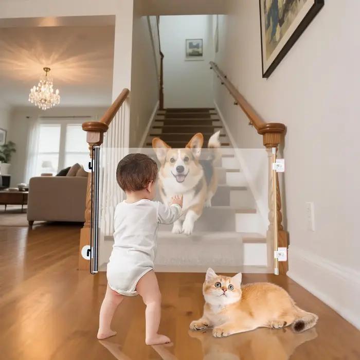 Barrière extensible pour animaux de compagnie