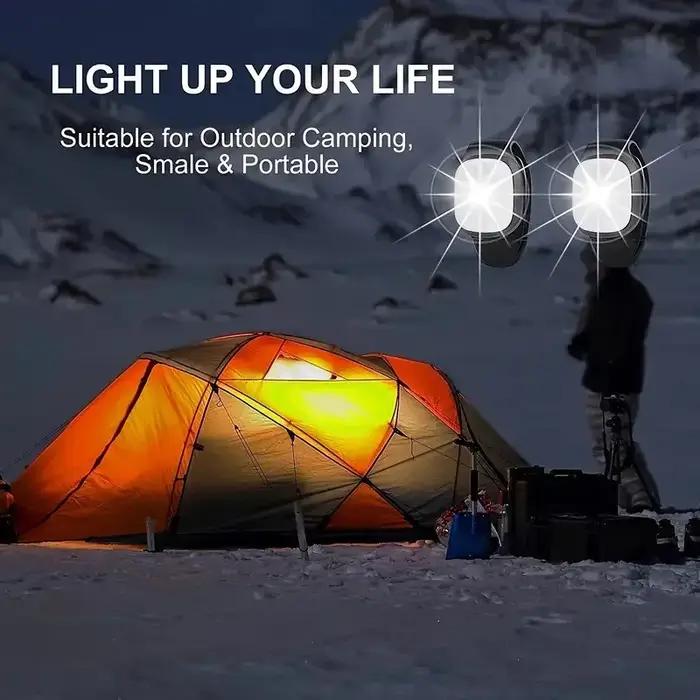 Lampe de poche à Clip LED, 4 Modes d'éclairage, Portable, Rechargeable par USB, feux d'avertissement de sécurité pour la marche nocturne et la pêche