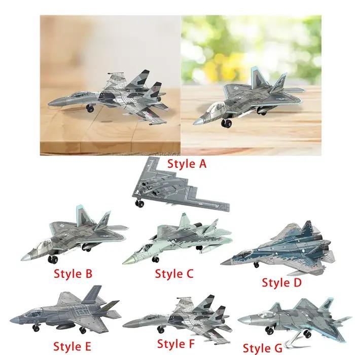 Modèle d'avion de chasse moulé sous pression en miniature pour décoration intérieure, collectionneur, fan d'aviation, bureau, chambre à coucher, cadeau d'anniversaire, promotion professionnelle
