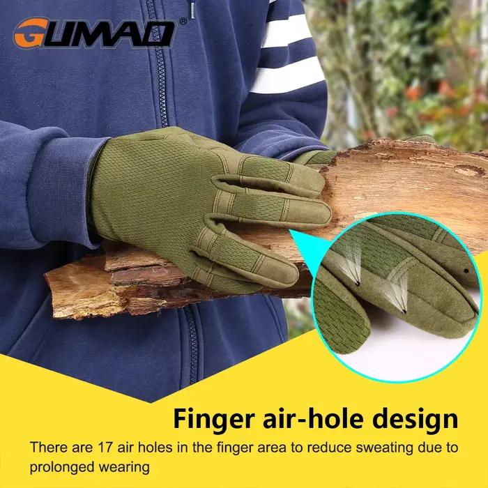 Gants tactiques été homme pour vélo, chasse et escalade - Mitaines camouflage plein doigts outdoor