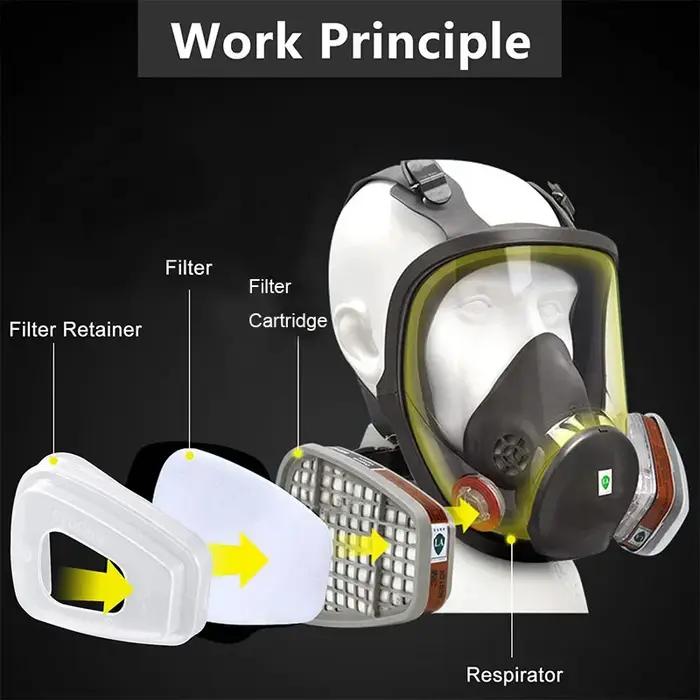 Couvercle de Retenue de Cartouche Support de Filtre Sécurité Gaz Industrie Peinture Vaccination Pulvérisation Masque Facial Occasions Spéciales