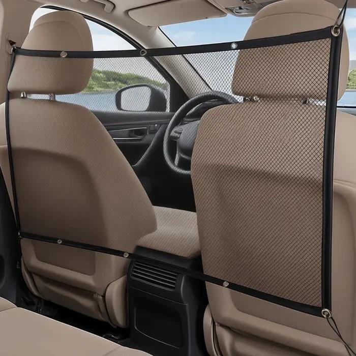 Nouvelle barrière universelle pour chien en voiture, élastique, disponible en 2 tailles, protection de sécurité pour animaux de compagnie, noire, robuste, protection intérieure de voiture pour siège a