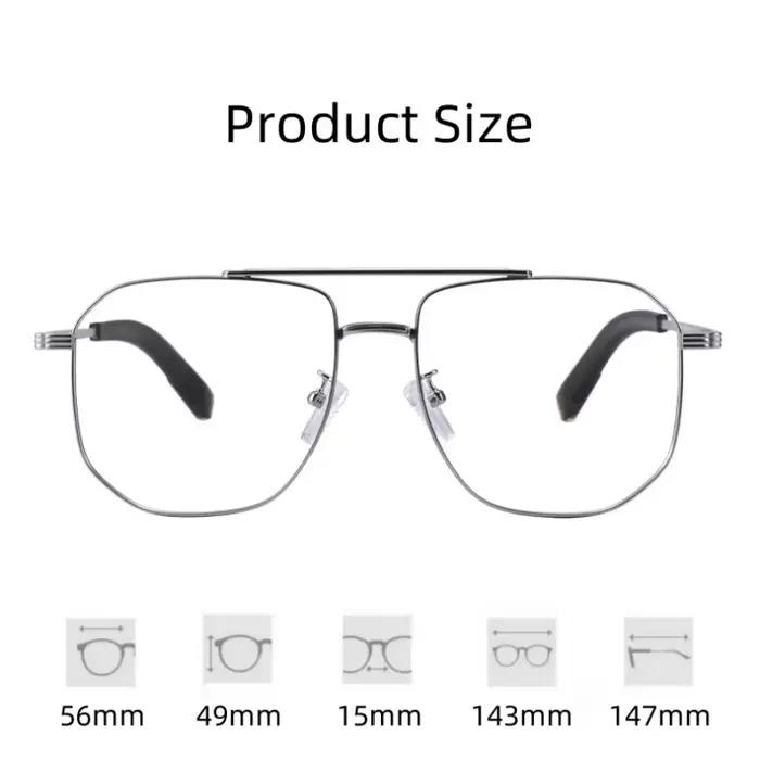 FIRADA mode Double faisceau lunettes Vintage luxe pur titane lunettes optique Prescription Ewewear c