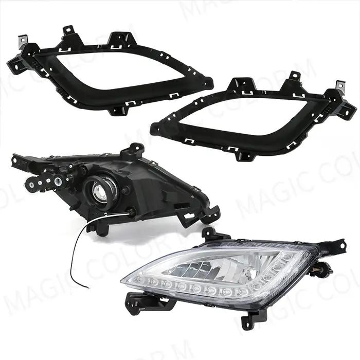Pour Hyundai Elantra GT I30 2012 2013 2014 2015 2016 DRL couvercles antibrouillard feux diurnes voit