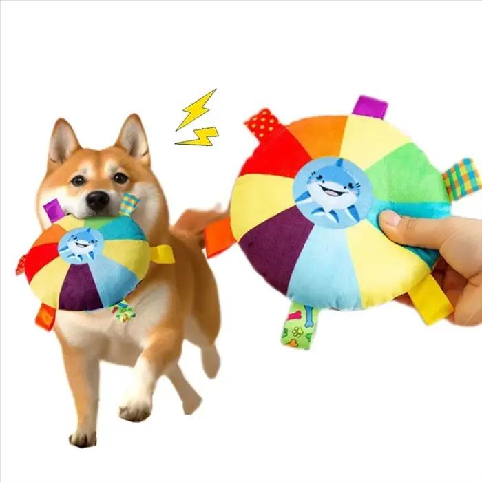 Balles interactives avec onglets d'appui pour chiens balles à mâcher accessoires pour entraînement en plein air et jeux de sport pour chiots occasions spéciales