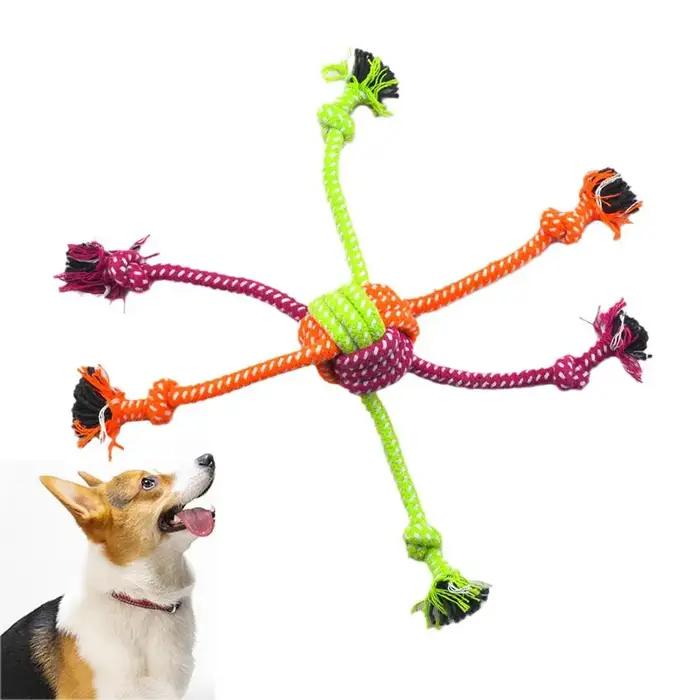 Jouet à nœud interactif Durable et résistant aux morsures pour chiens