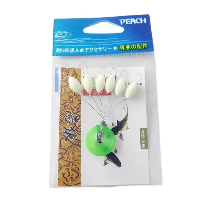 Flotteur de pêche lumineux sept étoiles (6 en 1, haricots ovales 11mm/13mm/15mm, bouée en mousse, ac