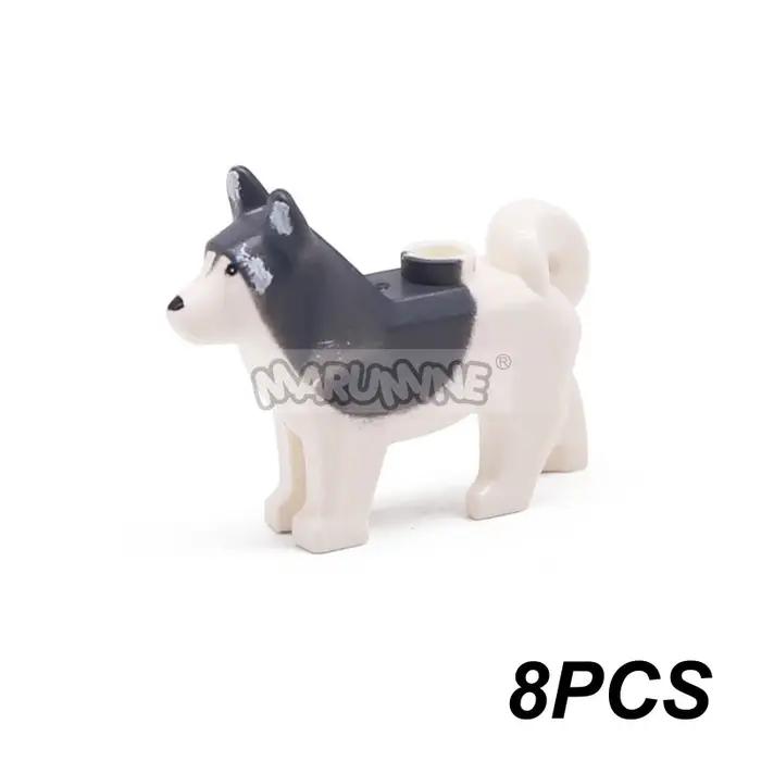 Marumine MOC blocs de construction chiens loup impression ville rue vue brique pièces accessoires co