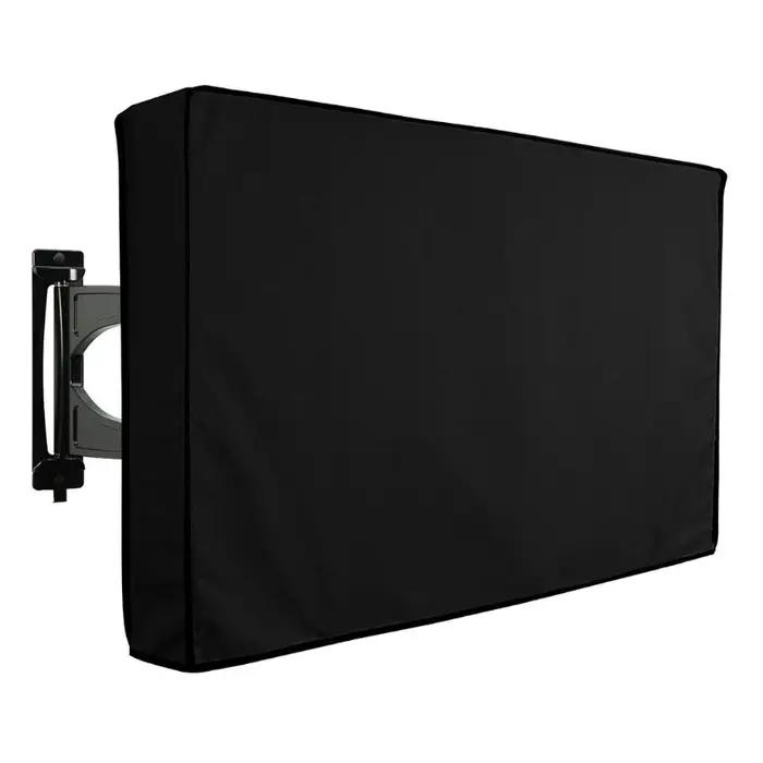Juste de protection beige pour TV d'extérieur, résistante aux intempéries et à la poussière, pour éc