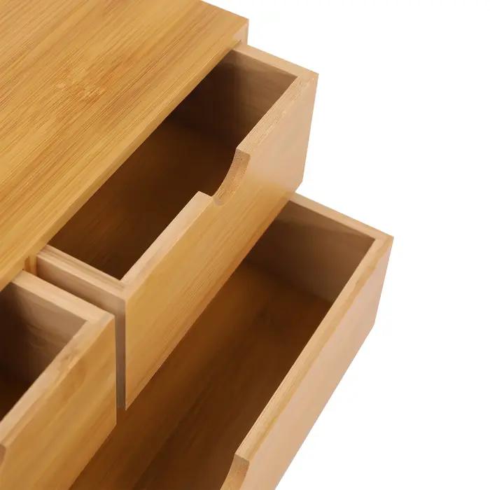 Evalu-brittop-Mini Bureau en Bambou, Boîte de Rangement MELStorage w/ 3 Brocommuniste de proximité