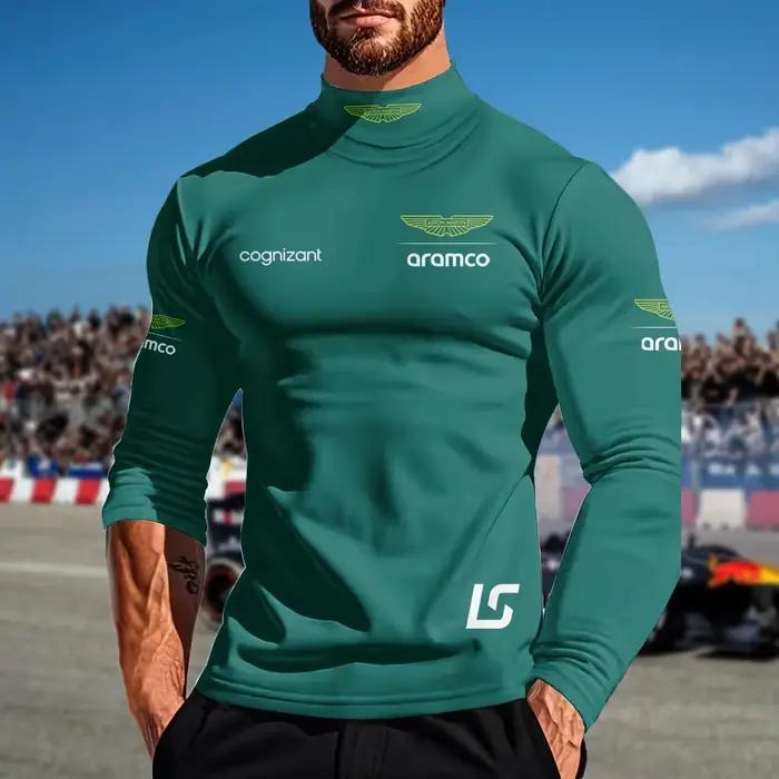 T-shirt à manches longues pour homme de l'équipe Aston Martin Racing