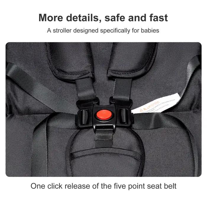 Poussette bébé 3 en 1, combos de poussette de siège auto, poussette bébé multifonctionnelle haute pa