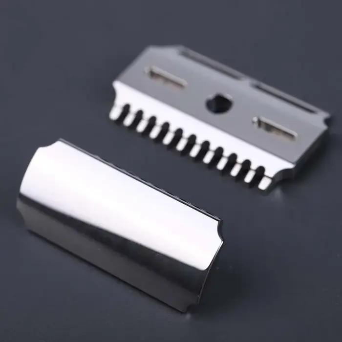 Tête de rasoir de sécurité à double peigne poli en acier inoxydable Yaqi Vostok 90DC 316 avec écart