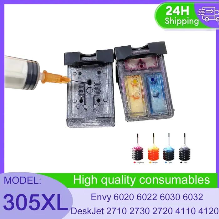 Cartouche d'encre Vilaxh 305XL pour imprimante HP 305 XL Envy 6020 6022 6030 6032 DeskJet 2710 2730 2720 4110 4120 4130 4134 2320