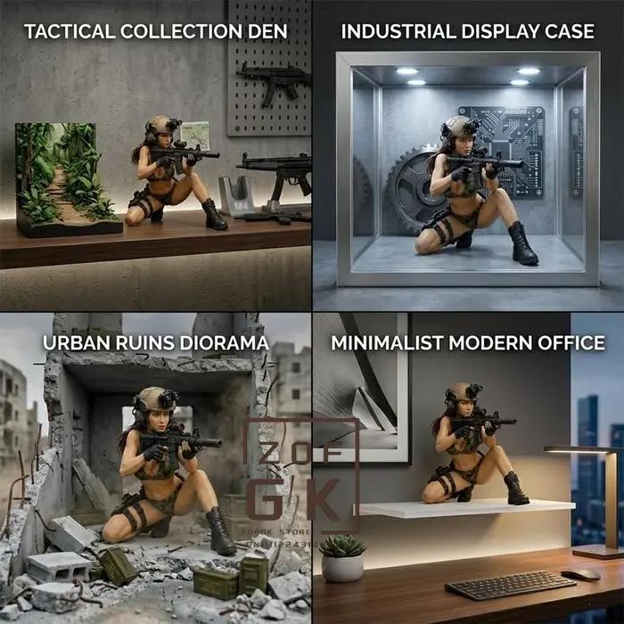 Statuette de collection de bureau Tactical Beauty