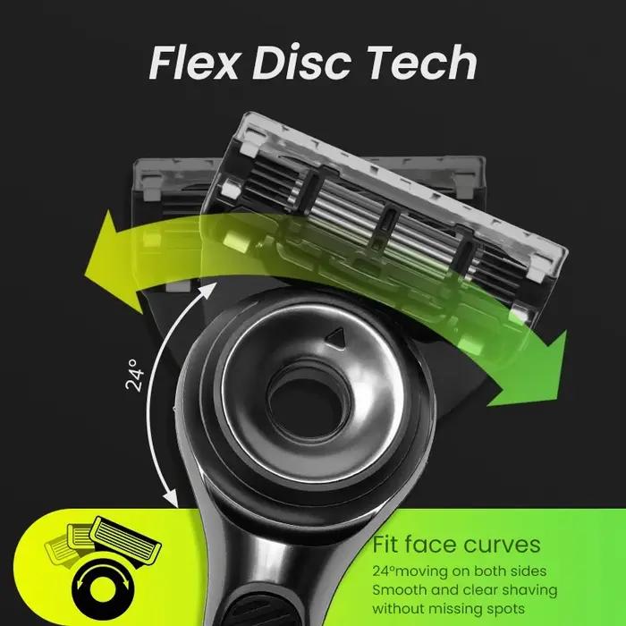 Gillette Labs Razor Aurora Series Flexdisc 5 couches lame à induction barbe rasage rasoir pour homme