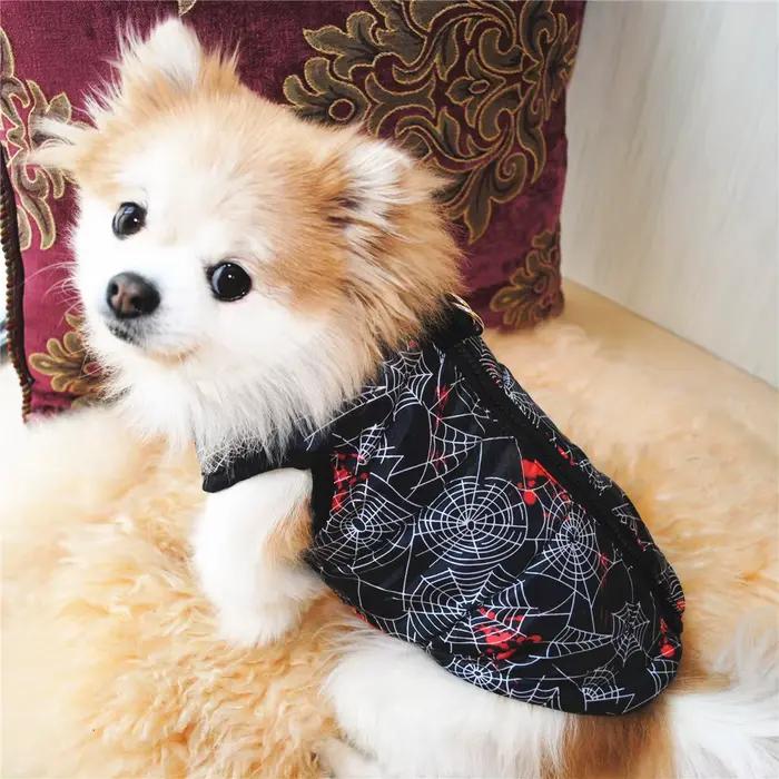 Manteau d'hiver en polyester imprimé pour chiens confortables et stylés pour les saisons froides automne hiver