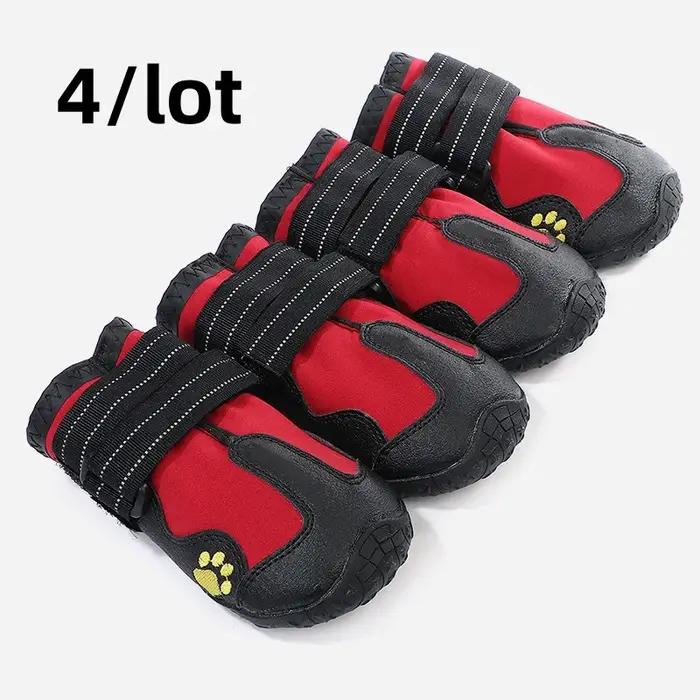 Chaussettes chaussures pour chien de taille moyenne 4 pièces/ensemble