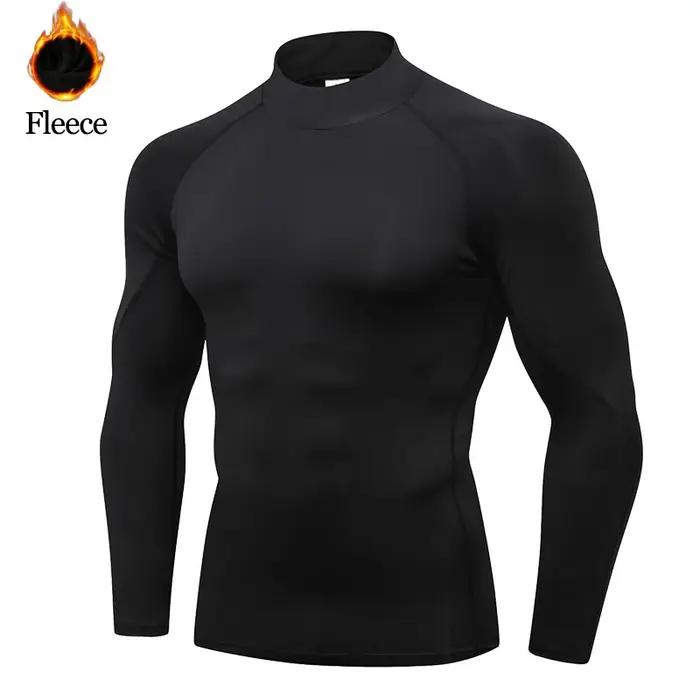 Sous-vêtements thermiques hauts hommes vêtements d'hiver chemise thermique automne
