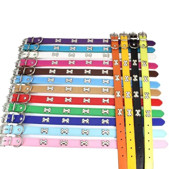 Collier de cuir Sophia pour chien élégant pour promenade quotidienne et concours de beauté canin