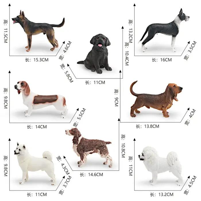 Figurines de Simulation de chien de compagnie