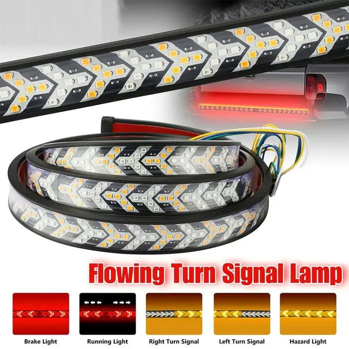 Bande lumineuse pour porte arrière de voiture et camion, 1m, 12-24V, barre lumineuse pour frein inve