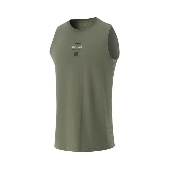 Li-Ning Gilets d'entraînement pour hommes AT DRY FREEZE 51%Polyamide 45%Coton 4%Élasthanne Coupe ample
