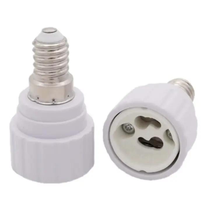 Base en céramique blanche E14 à GU10, support de lampe Led, convertisseur, adaptateur de douille d'a