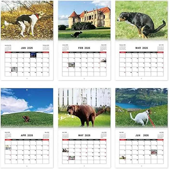 Calendrier pour chiens qui font la merde 2026