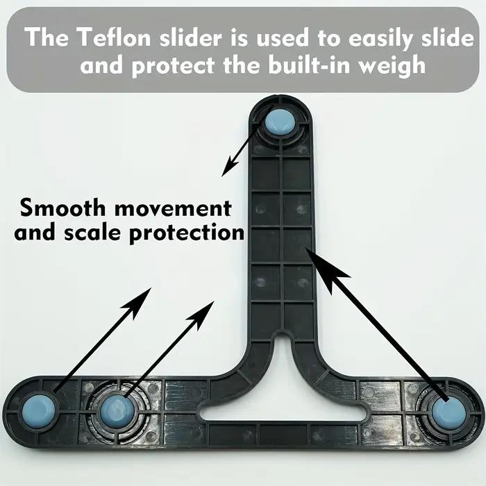 1 plaque coulissante avec patins de protection pour support sécurisé