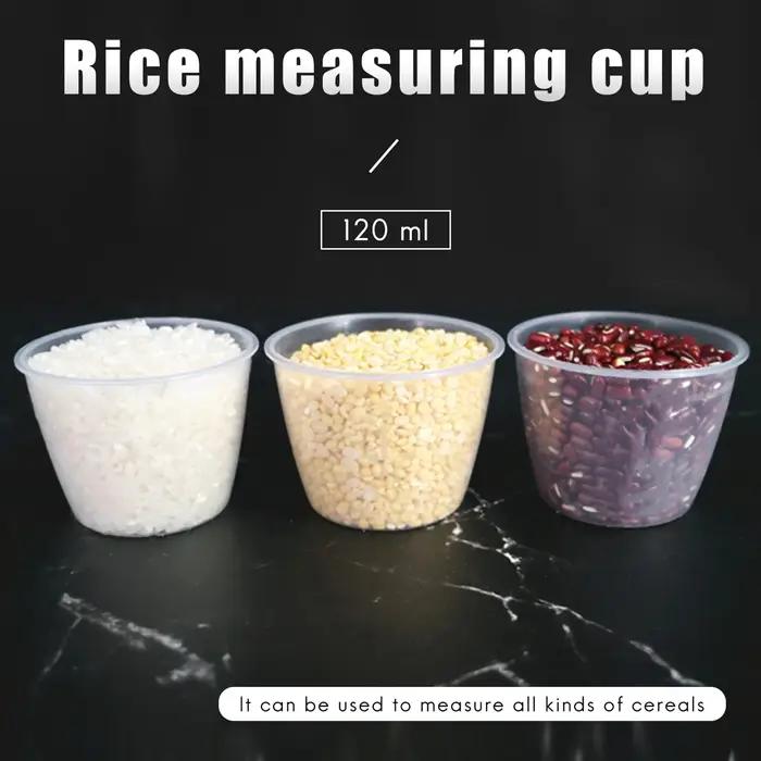 Tasse en plastique pour mesurer le riz, 120ml, blanc clair, pour cuiseur électrique, 2 pièces