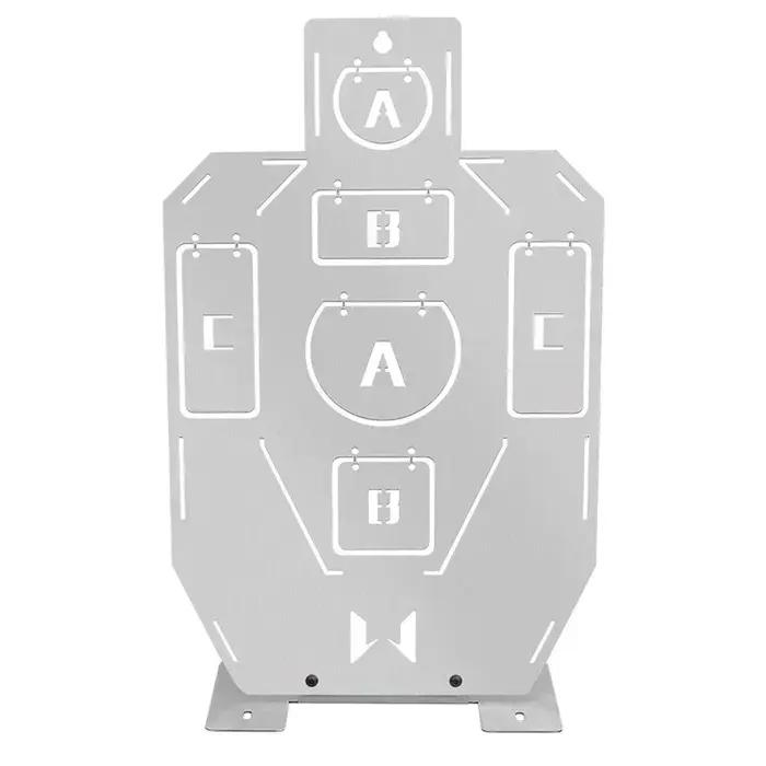 Cible de tir tactique en acier avec trépied réglable en hauteur
