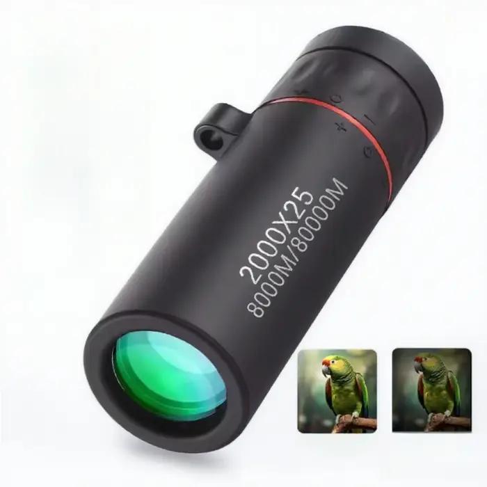 Jumelles 2000x25 haute définition portables pour voyage et observation outdoor - Télescope professionnel compact